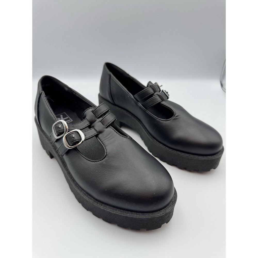 Dirty Laundry Woman's Size 5 M Black Chunky Y2K‎ platform Mary Jane Shoes